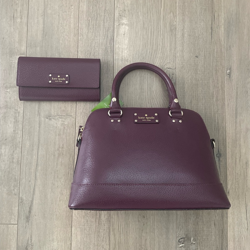 Kate Spade Wellesley Small Rachelle Purse and Wellesley Jean Wallet NWT - Picture 2 of 10